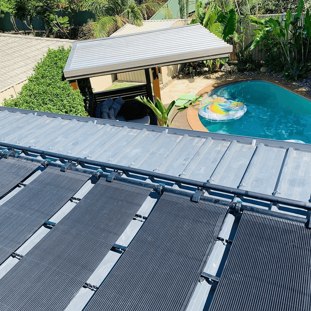 Solar pool heating panel